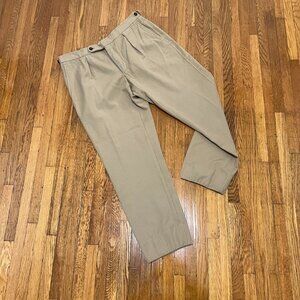 Sid Mashburn Twill Cotton/Wool Brown Trousers Pants - Men's 33x27 - Style 305008